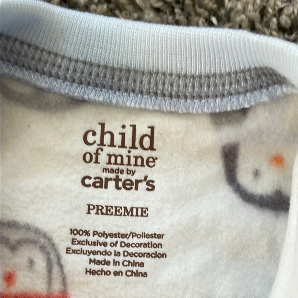 NWT Child of Mine Penguin and Sports Themed Fleece Footies